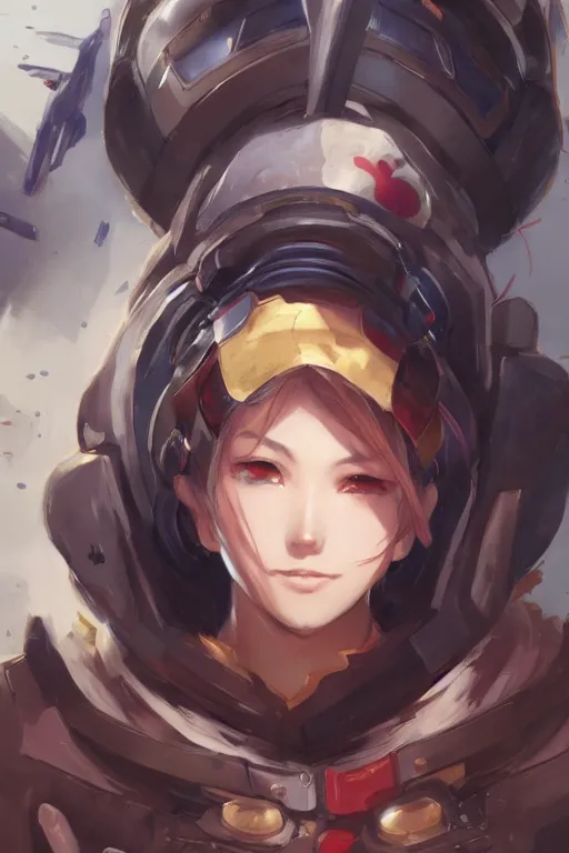 Image similar to an anime portrait of Apex Legends player, by WLOP, Stanley Artgerm Lau, Rossdraws, James Jean, Andrei Riabovitchev, Marc Simonetti, and Sakimichan, trending on pixiv