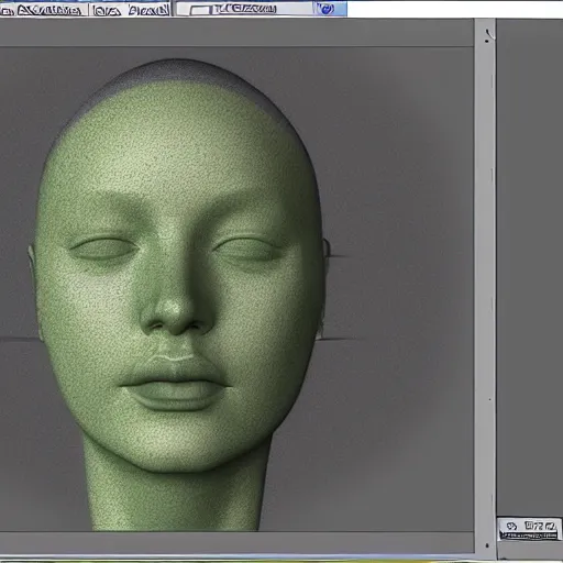 Image similar to face uv map