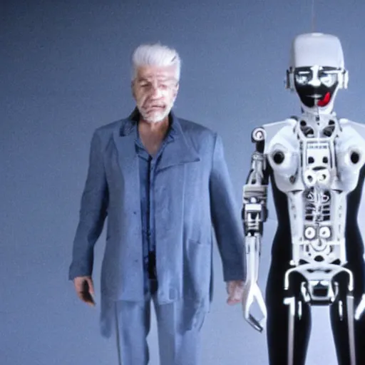 Image similar to movie still of a cyborg, cinematic composition, cinematic light, by alejandro jodorowsky and david lynch