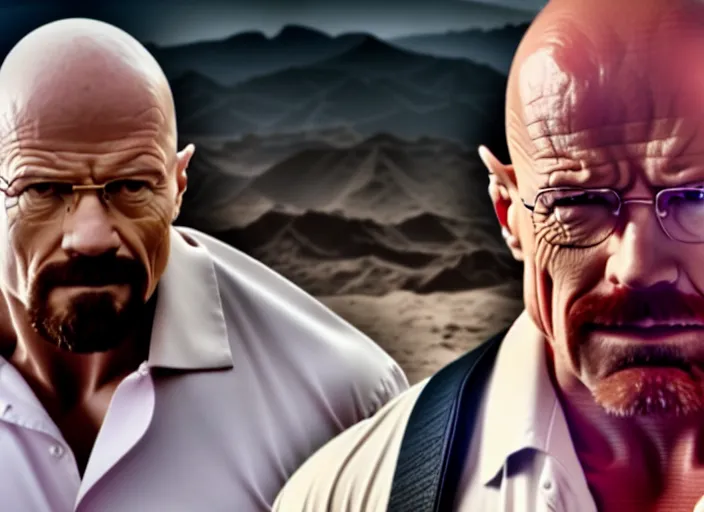 Image similar to film still of walter white as dwayne johnson in baywatch movie 2 0 1 7, 8 k