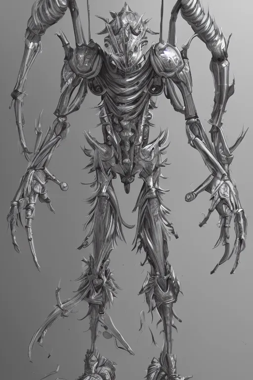 Image similar to a humanoid figure vacuum monster, highly detailed, digital art, sharp focus, trending on art station, anime art style