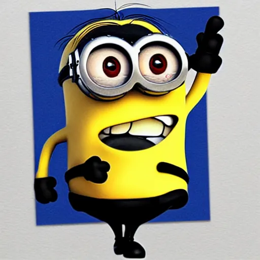 Image similar to minion with 6 pack abs