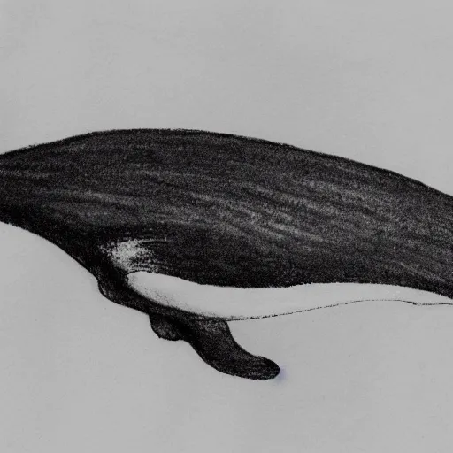 Prompt: a sketch of a flying whale