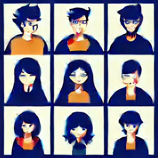 Image similar to 2 d character design, music group, vector art, digital art, portrait, 4 k, 8 k, sharp focus, smooth, illustration, concept art, pop band