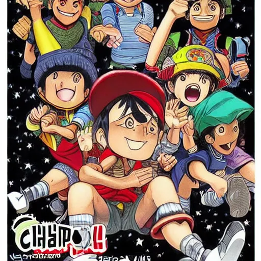 Prompt: amazing manga cover of El Chavo del 8 by Yusuke Murata hyper detailed fullcolor