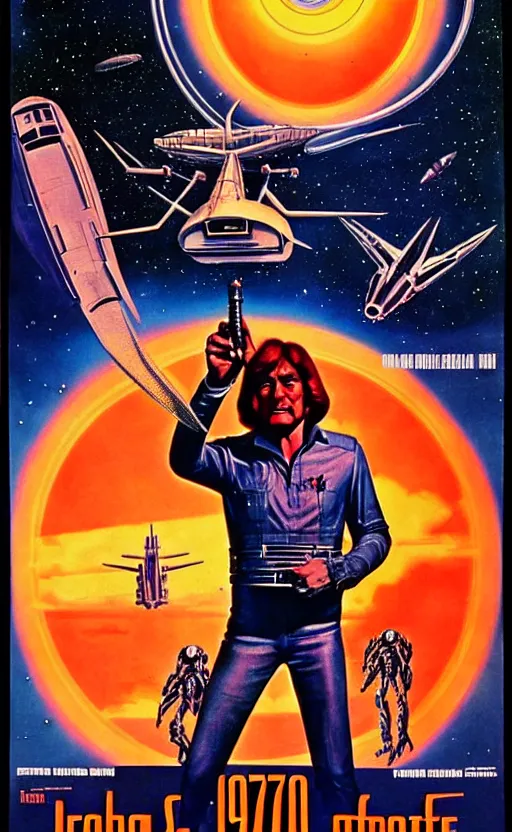 Image similar to 1 9 7 0 s scifi movie poster art