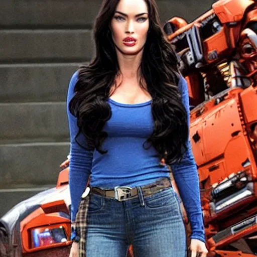 Prompt: megan fox as a transformer