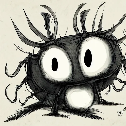 Prompt: hollow knight the bug warier, trending on art station