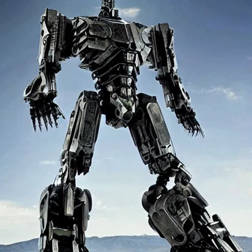 Image similar to cinematic still in real steel movie and westworld and pacific rim movie, one full body ornate humanoid mega mech by fujioka kenki and by mamoru nagano