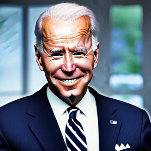 Image similar to joe biden on meth as seen in award winning animated pixar movie 4k octane render