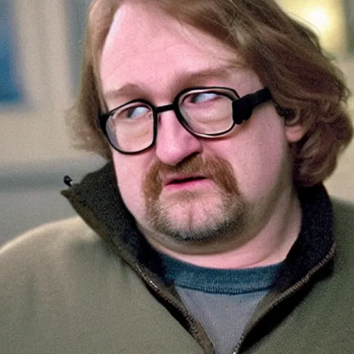 Image similar to gabe newell as a guest in home alone movie