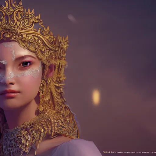 Image similar to wonderful princess of heaven with clear skin, ornate 8 k gorgeous intricate detailed, accent lighting, dramatic light, octane render