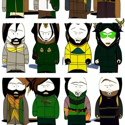 Image similar to loki in southpark