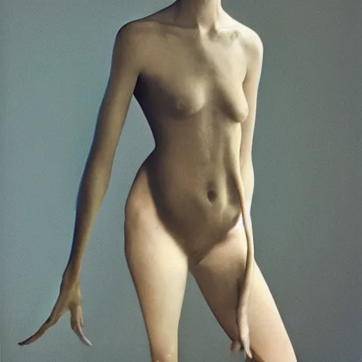 Image similar to portrait of a beautiful girl by Vanessa Beecroft