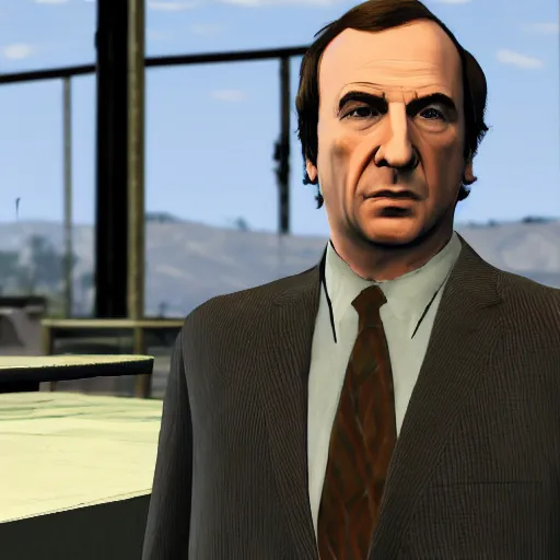 Prompt: saul goodman in gta v