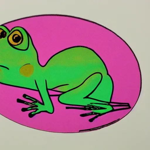 Image similar to a pink frog