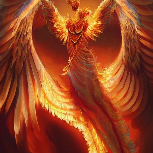 Prompt: A masterpiece portrait of a glowing phoenix. Very detailed feathers. intricate, elegant, highly detailed. trending on artstation, digital art, by Stanley Artgerm Lau, WLOP, Rossdraws, James Jean, Andrei Riabovitchev, Marc Simonetti, Yoshitaka Amano