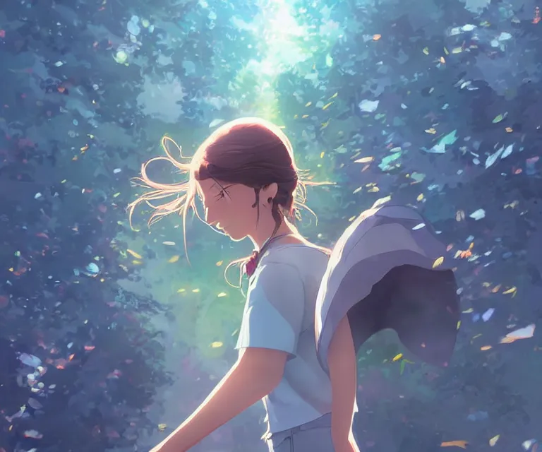 Prompt: highly painting of greta thunberg, ambient lighting, dynamic lighting, official media, anime key visual, detailed, artwork by makoto shinkai