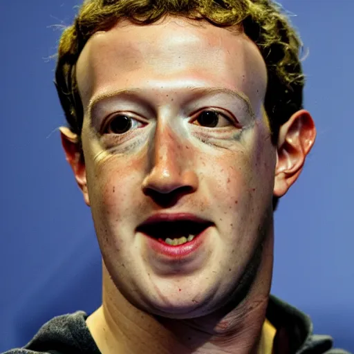 Image similar to mark zuckerberg as a lizard