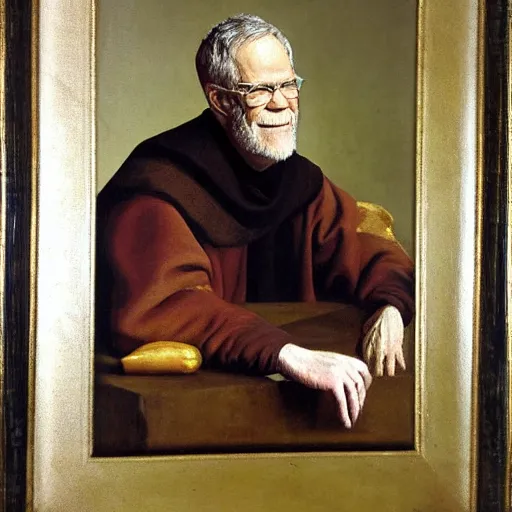 Image similar to renaissance oil painting of david letterman