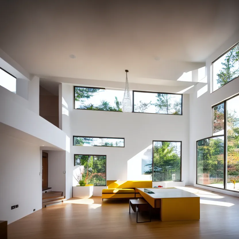 Image similar to Interior photograph of a bright modern house, 8k, ultra HD