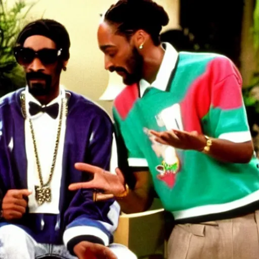 Image similar to a tv still of Snoop Dogg starring in The Fresh Prince of Bel-Air (1990)