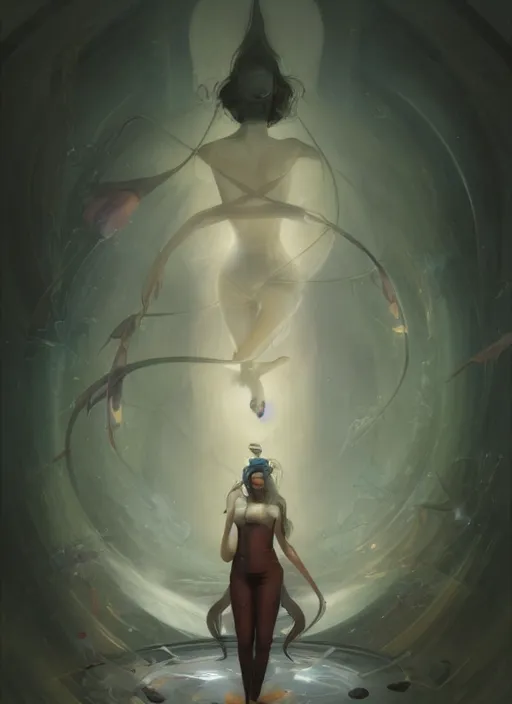 Prompt: Lee Jin-Eun by Peter Mohrbacher, rule of thirds, seductive look, beautiful, in intergalactic hq