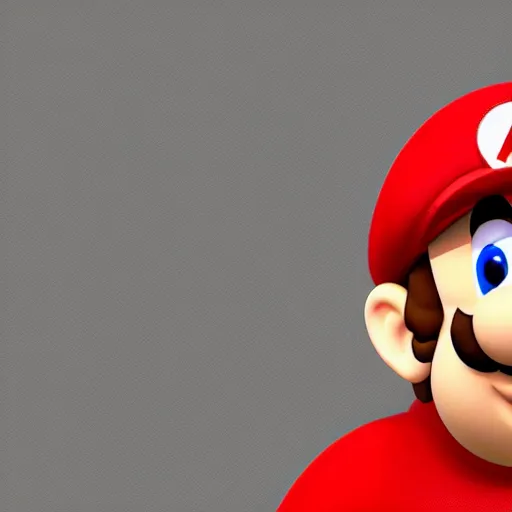 Prompt: a closeup portrait photo of a real Mario.