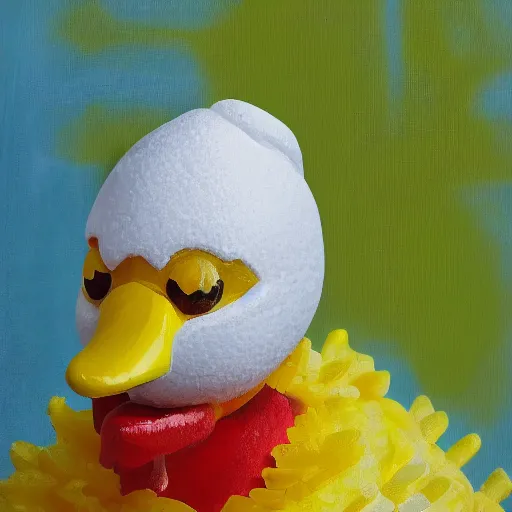 Image similar to rubber ducky portrait