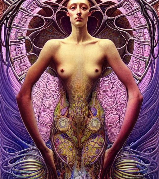 Image similar to detailed realistic beautiful young fully clothed groovypunk queen of andromeda galaxy. art nouveau, symbolist, visionary, baroque, giant fractal details. horizontal symmetry by zdzisław beksinski, iris van herpen, raymond swanland and alphonse mucha. highly detailed, hyper - real, beautiful