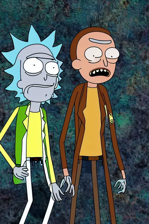 Prompt: Realistic Photo of rick and Morty. Realism. Ultra HD. Portrait. 50mm. f/1.4.