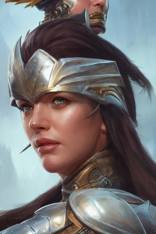 Image similar to amazon valkyrie athena, d & d, fantasy, portrait, highly detailed, headshot, digital painting, trending on artstation, concept art, sharp focus, illustration, art by artgerm and greg rutkowski and magali villeneuve