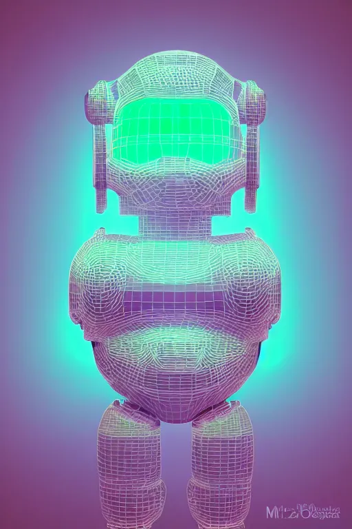 Prompt: robot duck concept portrait, 3 d fractal ceramic neon lcd, detailed, sharp focus, pastel, intricate, realistic, smooth, volumetric lighting, digital painting, by miyazaki