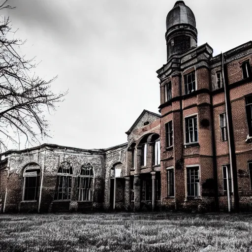 Image similar to something lurking in the dark shadows of an abandoned asylum