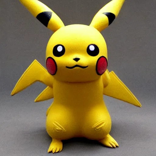 Image similar to Pikachu Sculpture made out of Papyrus