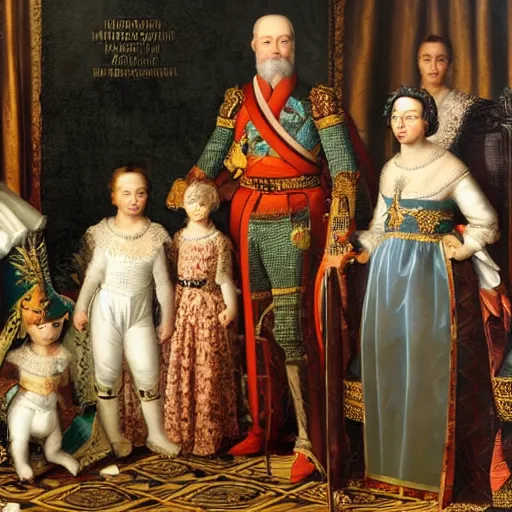 Image similar to king of france and his family in 2 0 2 2