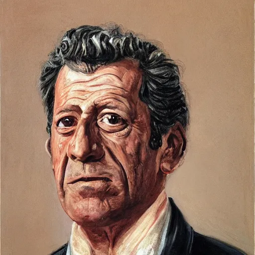 Prompt: portrait of joaquim de almeida, painting by paula rego, high detail, high resolution