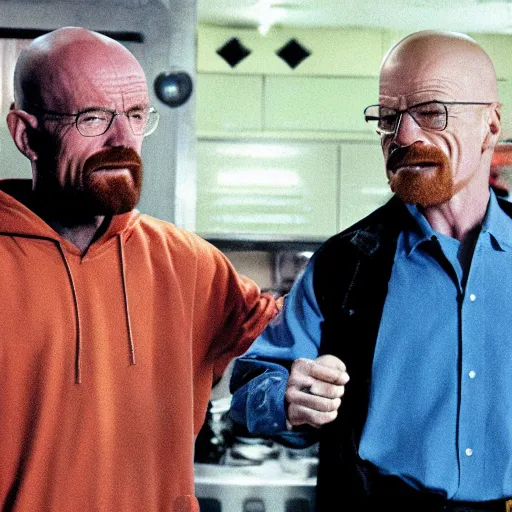 Prompt: Archie Andrews hanging out with Walter White