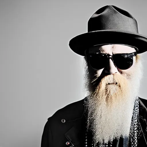 Image similar to billy gibbons smoking a cigar, ( sony a 7 r iv, symmetric balance, polarizing filter, photolab, lightroom, 4 k, dolby vision, photography awardm, voque, perfect face )