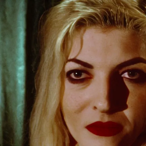 Image similar to Laura Palmer in the Black Lodge of Twin Peaks