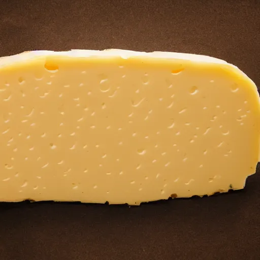 Image similar to a plane made of cheese, in air