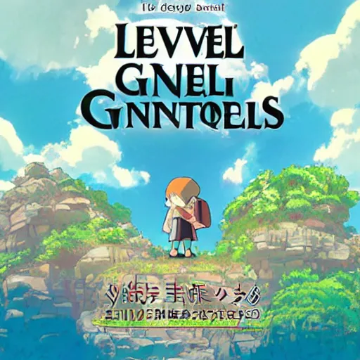 Image similar to level 5 new game coverart with studio ghibli