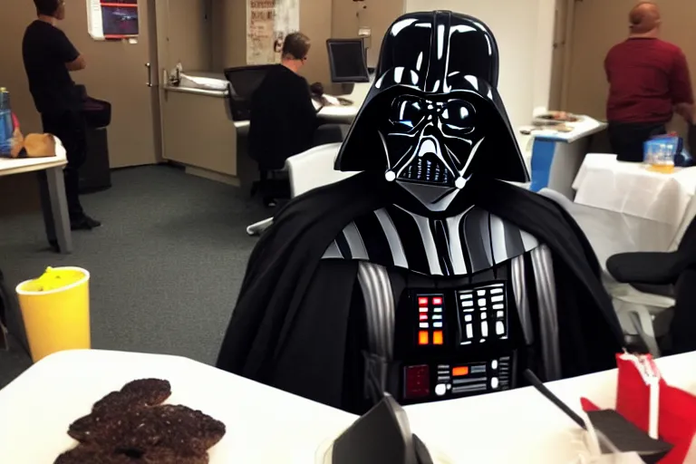 darth vader at a office party | Stable Diffusion | OpenArt