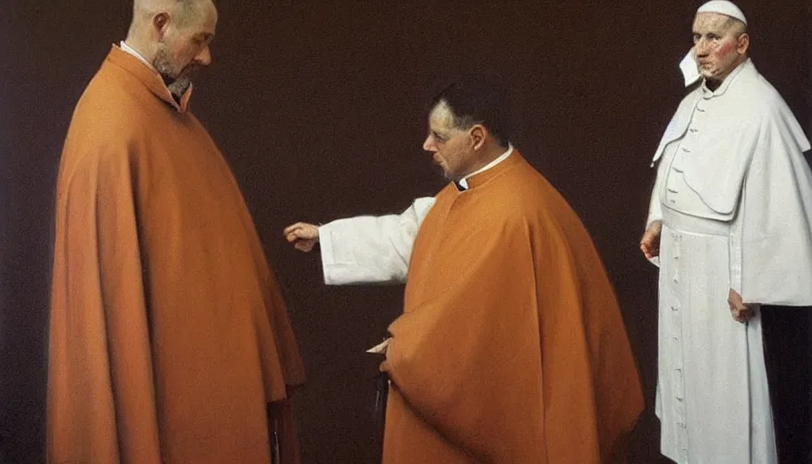 Image similar to painting by borremans, pope innocent x like a painting of velasquez, detailed, stunning