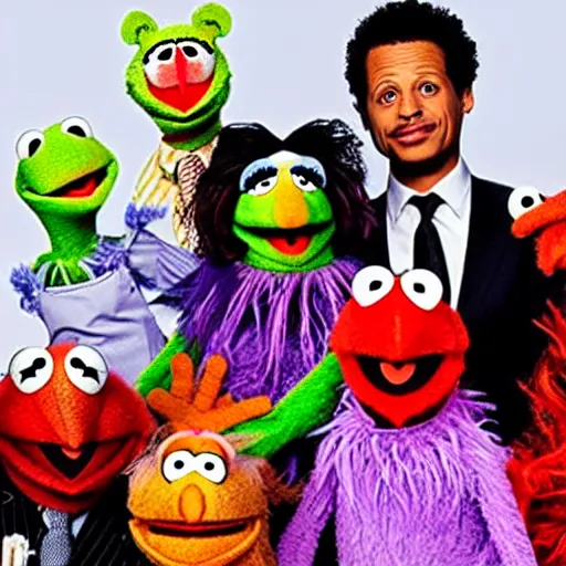 Prompt: the eric andre show muppets