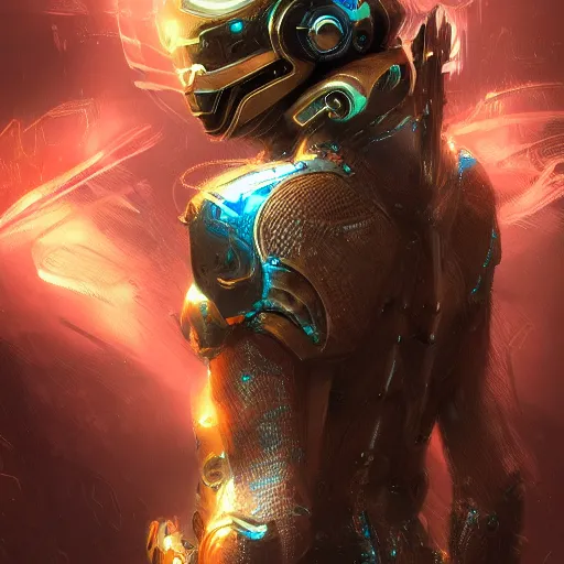 Image similar to cyber armor, dreamy and ethereal, expressive pose, gold eyes, exciting expression, fantasy, intricate, elegant, many lightning, cold color, highly detailed, digital painting, artstation, concept art, cyberpunk wearing, smooth, sharp focus, led, illustration.