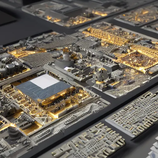 Image similar to 🍴 8k optane render in intricate detail, volumetric lighting, electricity, knolling