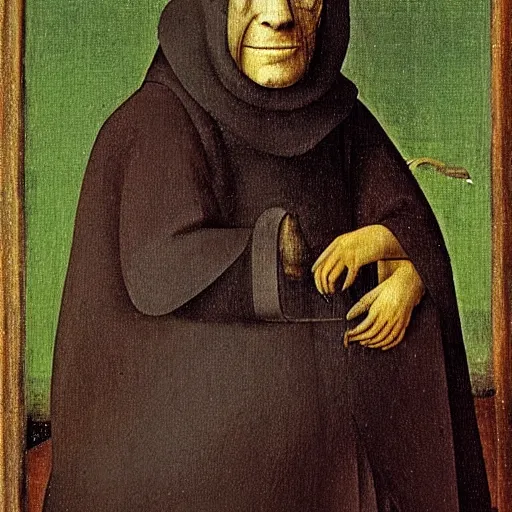 Prompt: a portrait of a character by hieronymus bosch