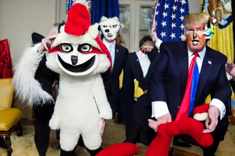 Image similar to donald trump in fursuit