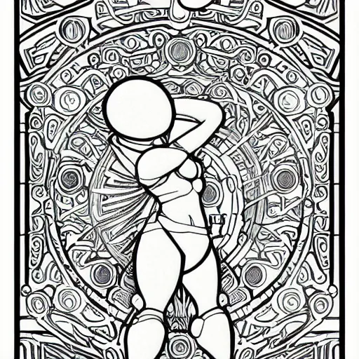 Prompt: clean simple line art of a bubble bobble, no background. well composed, clean coloring book page. coloring book line art by artgerm and greg rutkowski and alphonse mucha